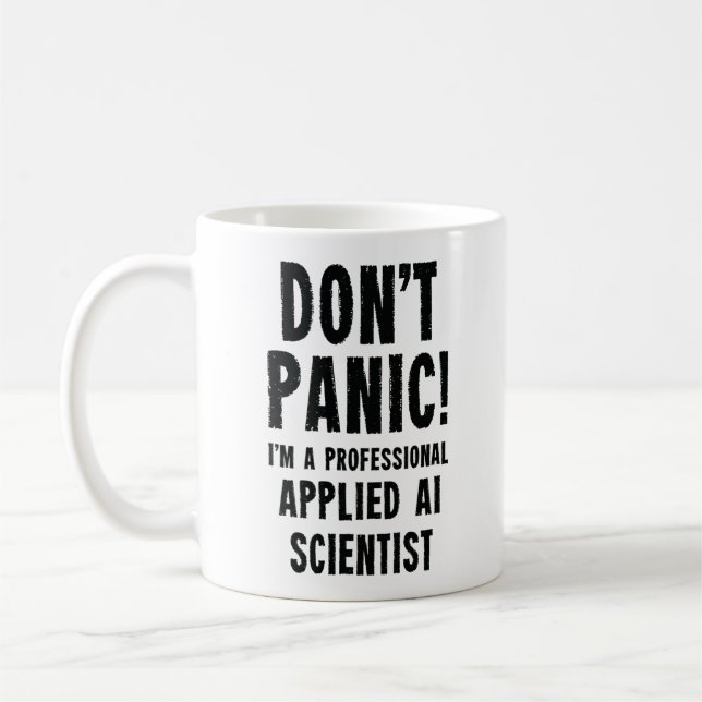 Caneca De Café Cientista da IA aplicada (Esquerda)