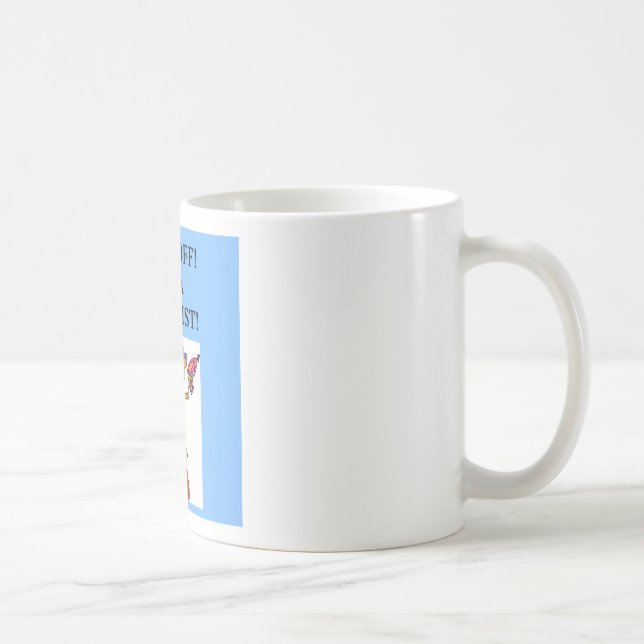 Caneca De Café cientista da mulher (Direita)