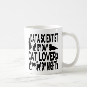 Caneca De Café Cientista dos dados do amante do gato