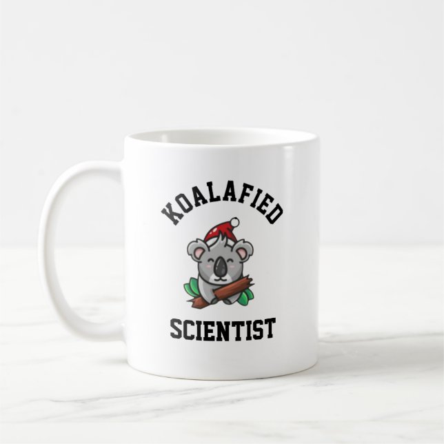 Caneca De Café Cientista Koalafied (Esquerda)