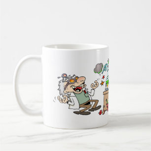 Caneca De Café Cientista louco engraçado de Personalizable com