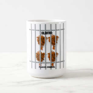 Caneca De Café Cilantro: Flavor Criminal - Engraçado Anti-Cilantr