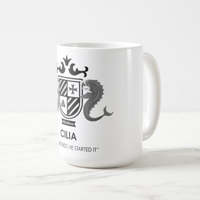 Caneca De Café Cilia Crest Mug (Frente Esquerda)