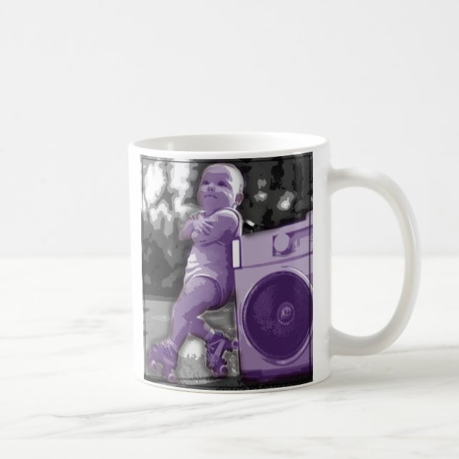 Caneca De Café Cilindro Cachorro Bebê (Direita)