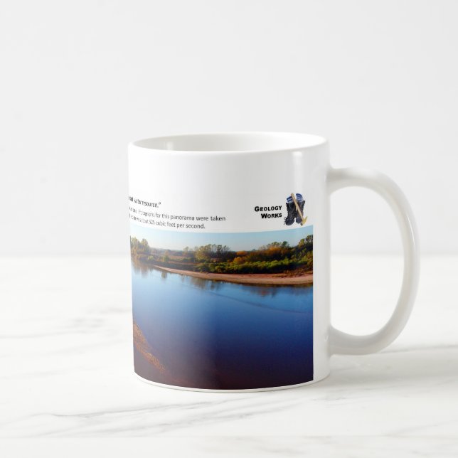 Caneca De Café Cimarron River III - Manhã de outubro que olha do (Direita)