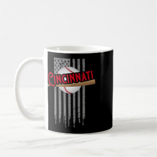 Caneca De Café Cincinnati Oh EUA Bandeira As Rainhas Chip Cidade