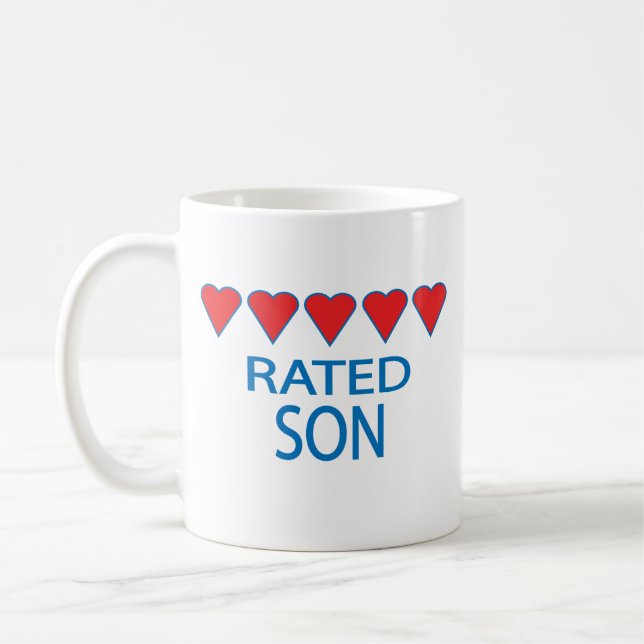Caneca De Café Cinco Corações Filho (Esquerda)