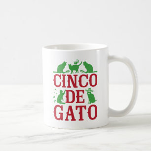 Caneca De Café Cinco De Gato