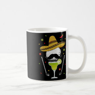 Caneca De Café Cinco De Maio de Golfe com Sombrero e Margarita