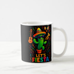 Caneca De Café Cinco de maio festa mexicana de cactus engraçada v