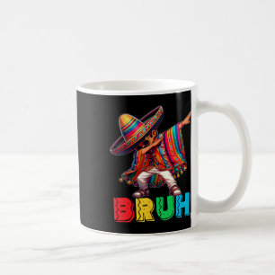 Caneca De Café Cinco De Mayo Bruh Dabbing mexicano Poncho Kids