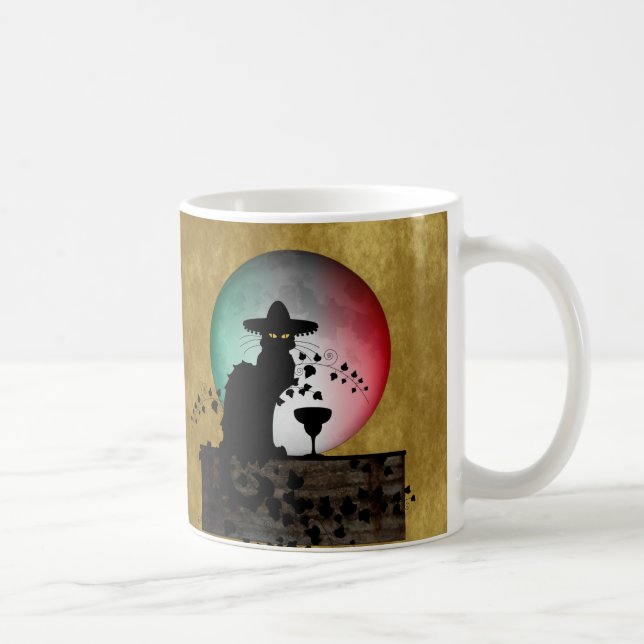 Caneca De Café Cinco de Mayo Chat Noir / Gato Negro (Direita)