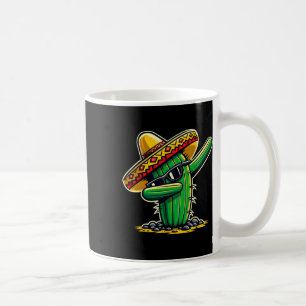 Caneca De Café Cinco De Mayo Dabbing Cactus Engraçados Mexicanos
