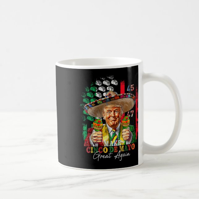 Caneca De Café Cinco De Mayo Faça o Cinco De Mayo Grande Novament (Direita)