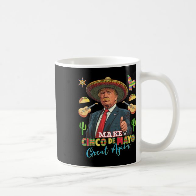 Caneca De Café Cinco de Mayo fazem Excelente Cinco de Mayo novame (Direita)