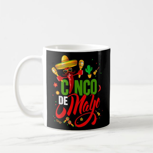 Caneca De Café Cinco de Mayo para Mens Mulheres Crianças Fiesta M (Esquerda)