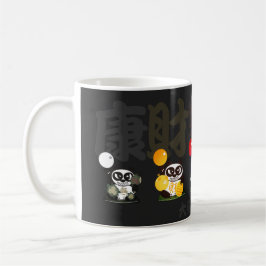 Caneca De Café Cinco Deuses Panda Gigantes