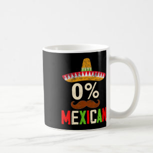 Caneca De Café Cinco Engraçados De Mayo Fiesta 0 Por Cento 0% De