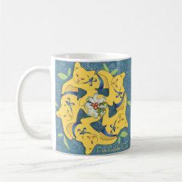 Caneca De Café Cinco Gatos Ouros... Comemorações