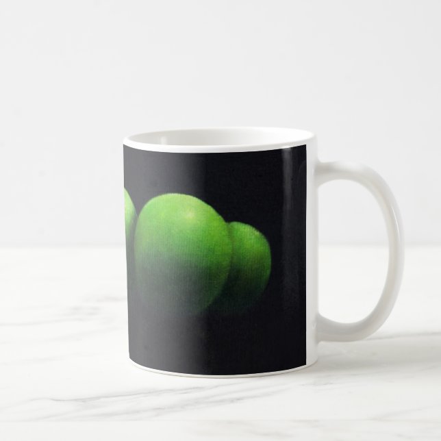 Caneca De Café Cinco maçãs verdes (Direita)
