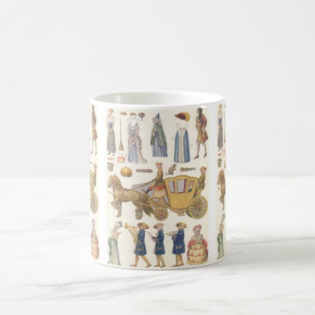 Caneca De Café Cinderela, Brinquedos de Papel Antigos Vitorianos (Centro)
