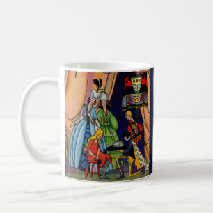 Caneca De Café Cinderela, o príncipe e o escorregador de vidro