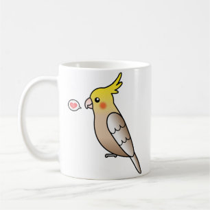 Caneca De Café Cinnamon Cockatiel Parrot Bird Love