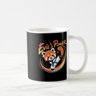 Caneca De Café Cinto Azul de Taekwondo Karatê do Panda Vermelho d