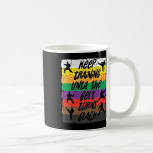Caneca De Café Cinto de Treinamento de Karatê Fica Preto Artes Ma