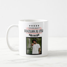 Caneca De Café Cinto Preto BJJ Classificado com Nome e Data do Pr