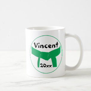 Caneca De Café Cinto verde das artes marciais