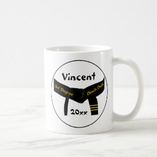 Caneca De Café Cinturão negro do grau das artes marciais ó