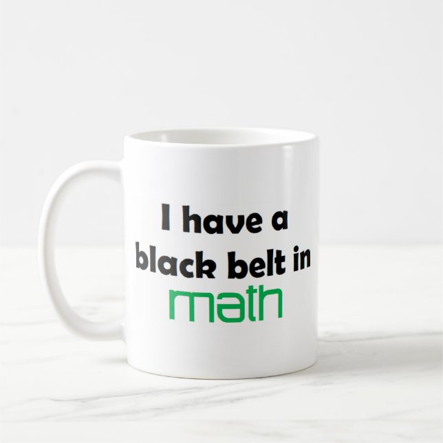 Caneca De Café Cinturão preto matemático (Esquerda)