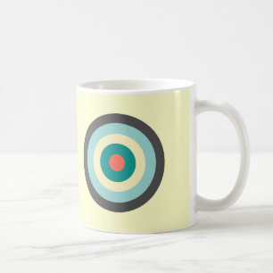 Caneca De Café Cinza Combination Bullseye