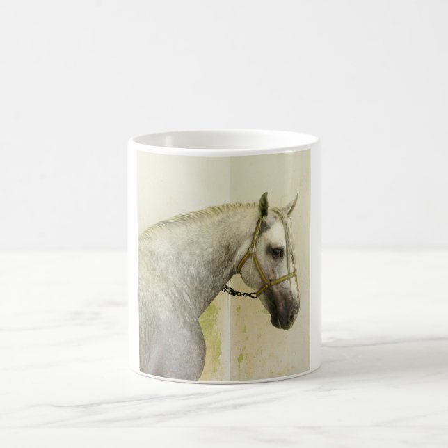 Caneca De Café Cinza de ananás Cavalo Andaluz (Centro)