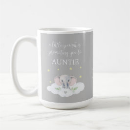 Caneca De Café Cinza de Mug Cute de Anúncio de Gravidez Personali