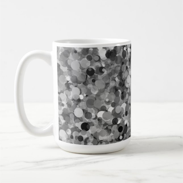 Caneca De Café Cinza Dot 15oz Mug (Esquerda)