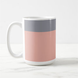 Caneca De Café Cinza e Coral Mug