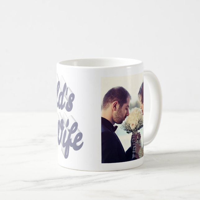 Caneca De Café Cinza Esposa Coffee Mug (Frente Esquerda)