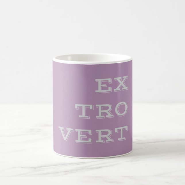 Caneca De Café Cinza Extrovert Mug (Centro)
