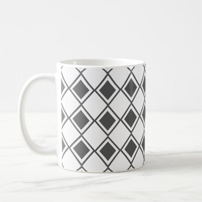 Caneca De Café Cinza Harlequin (Esquerda)