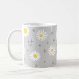 Caneca De Café Cinza margarida
