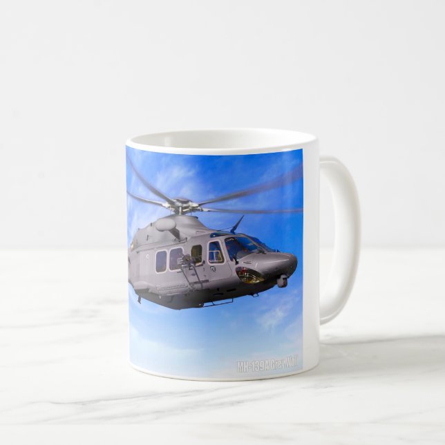 CANECA DE CAFÉ CINZA MH-139A WOLF (Frente Esquerda)