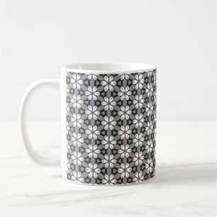 Caneca De Café Cinza, Preto e Branco