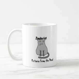 Caneca De Café Cinzas do gato do zombi