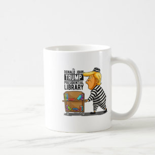 Caneca De Café Cinzas Engraçadas Da Biblioteca Anti-Trump _ Ajust