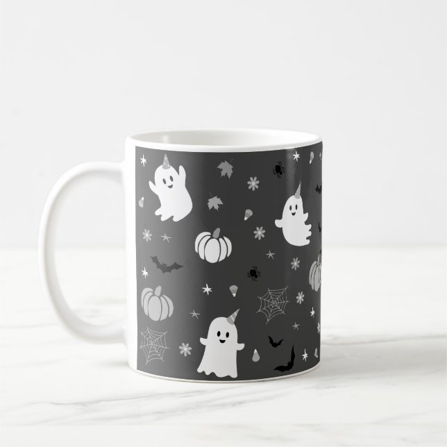 Caneca De Café Cinzas escuras fantasma fantasma (Esquerda)