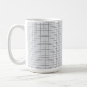 Caneca De Café Cinzas, modernas, simples, legal, linhas de grelha