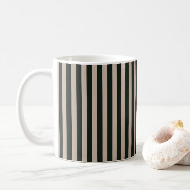 Caneca De Café Cinzas Verdes Escuras (Com Donut)