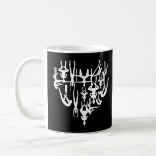 Caneca De Café Circo Aerialista do Coração da Seda Acrobat Acroba